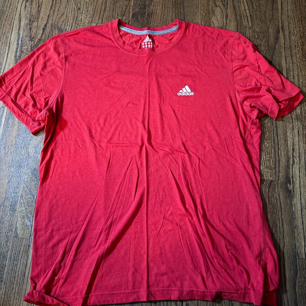 Adidas Men's Vibrant Red Tee